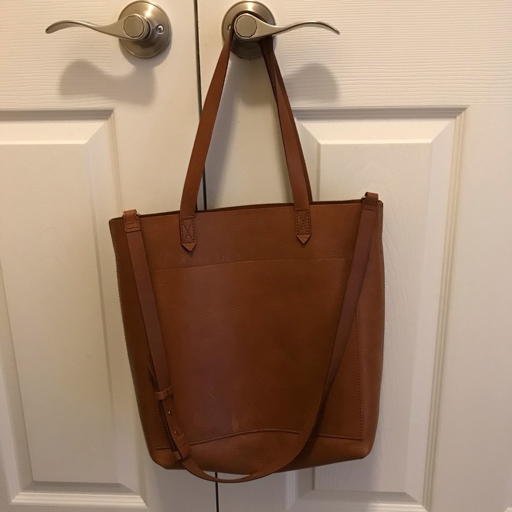 Madewell medium transport tote brown, EUC